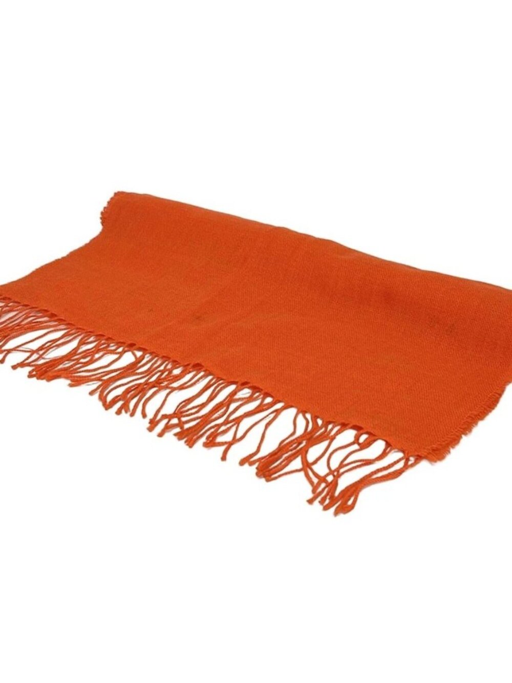 FENDI - Orange Wool Scarf - Picture 1 of 6